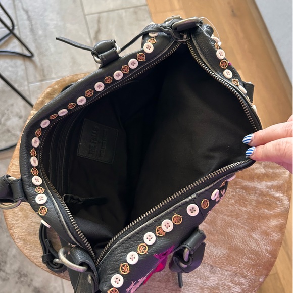 New Free People x The Falls Baby Emerson Tote Bag Floral Embroidered Buttons - Picture 14 of 14